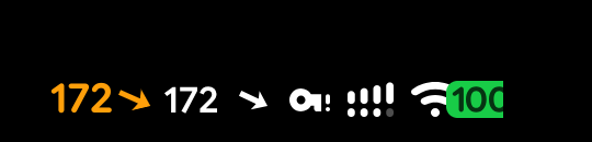 System icons, lock screen